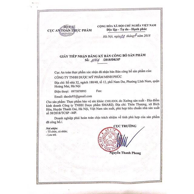 CHILIDOL trị khàn tiếng , tắt tiếng , viên thanh quản