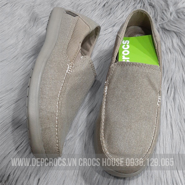 (Hàng xịn cao cấp) Giày lười nam cross walu santa cruz 2, giày lười cross cho nam, mọi vải đế êm - Crocshouse | BigBuy360 - bigbuy360.vn