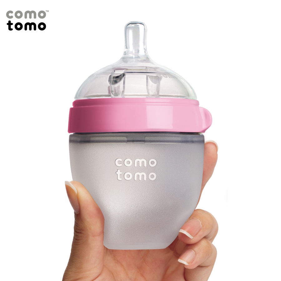 Bình sữa Comotomo chính hãng 150ml/250ml chất liệu silicone cao cấp, mềm mại như ti mẹ