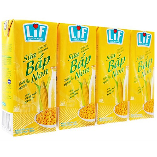Thùng 24 hộp Sữa bắp non Lif 180ml