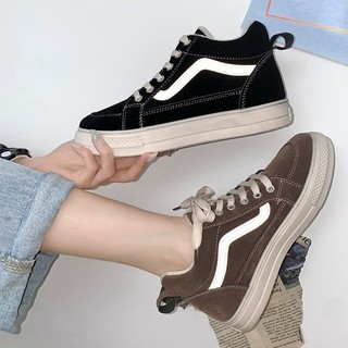 Giày thể thao nữ da lộn phong cách hàn quốc, giày thể thao, giày bệt thoải mái