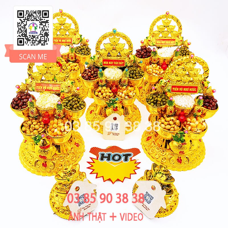 Tháp Tỏi Thần Tài - Bông Tỏi Thần Tài Ngũ Cốc Như Ý TỎI CÁT TƯỜNG | BigBuy360 - bigbuy360.vn