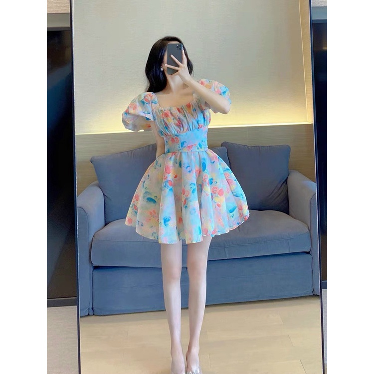 MẪU ĐẦM THỊNH HÀNH -- ĐẦM VOAN KIẾNG TAY BÈO 2 KIỂU MẶC XINH XẮN TRẺ TRUNG UP