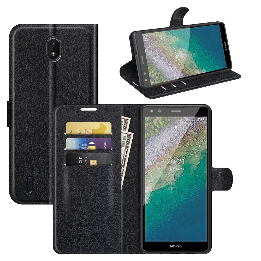 Ốp lưng điện thoại dạng ví da lật dành cho Nokia C01 C1 Plus C3