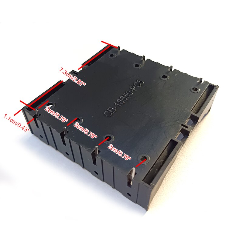 Hộp Đựng Pin Sạc Dự Phòng ABS 1/2/3/4 Ngăn Đựng Pin 18650