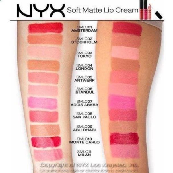 Son kem NYX Soft Matte Lip Cream