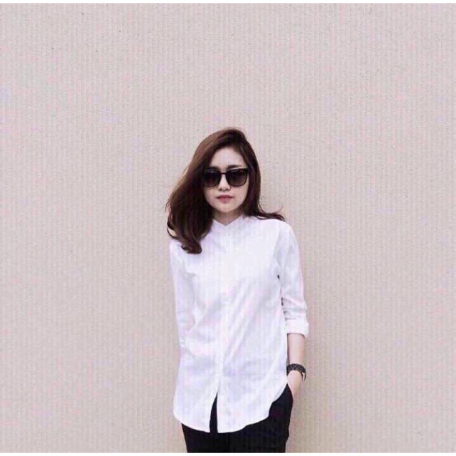 Áo sơmi cổ trụ