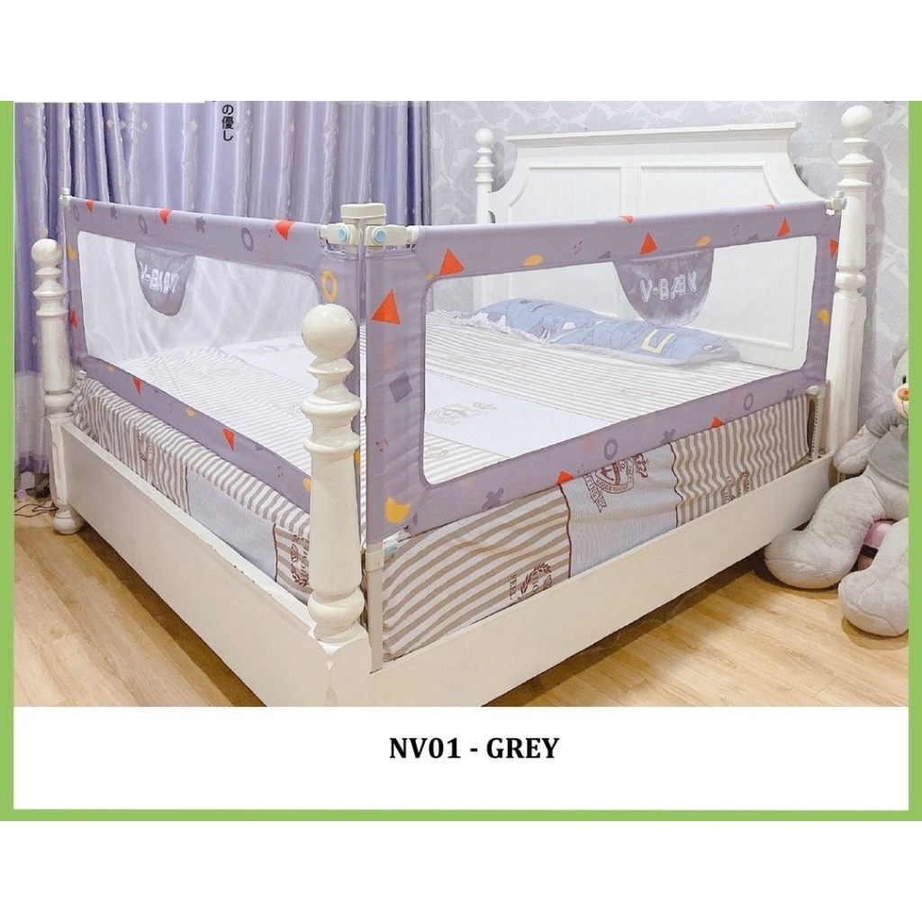 Combo 2 thanh chắn giường (1m6+2m) , (2m+1m8), 2m+2m2