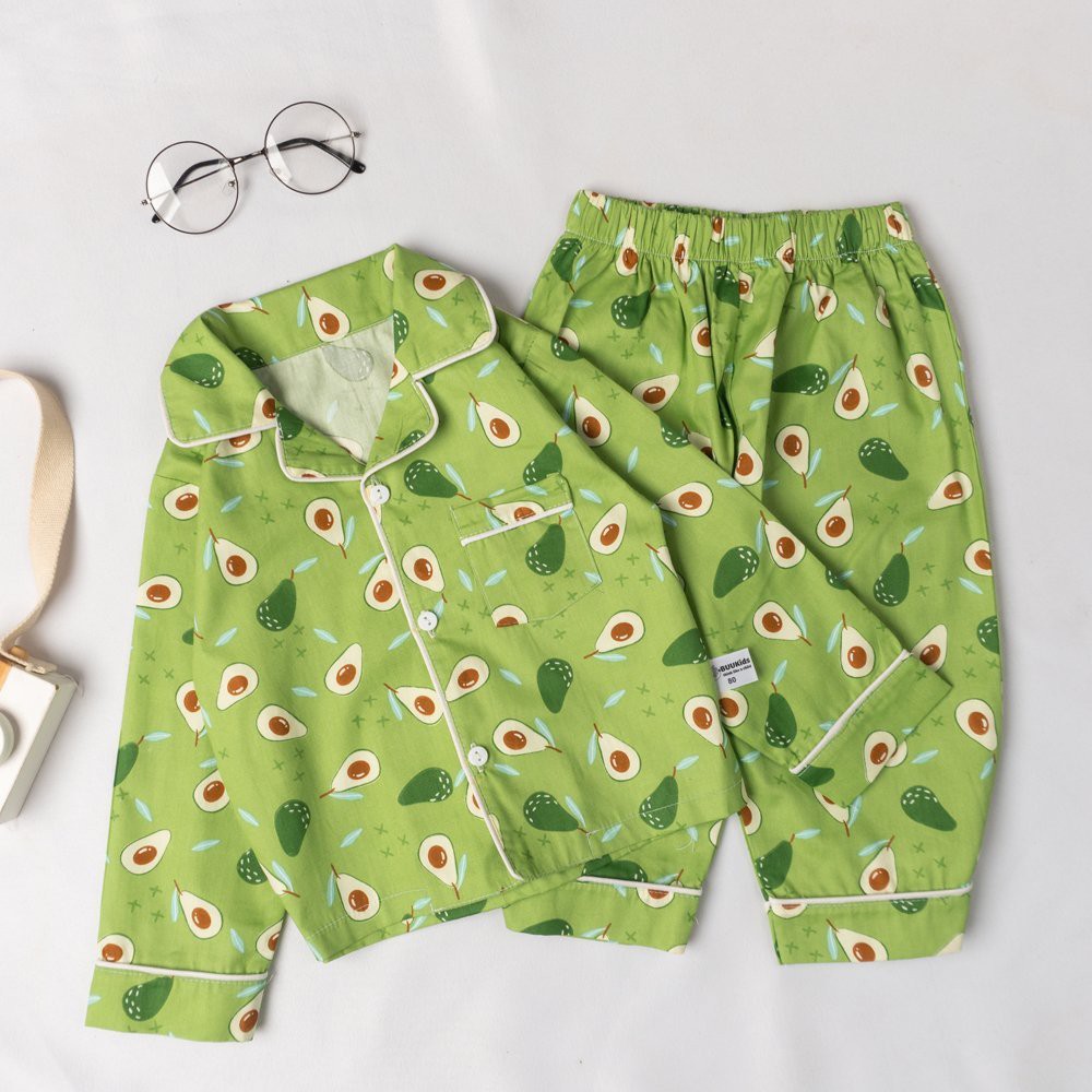 Bộ Đồ Ngủ Pyjama  họa tiết hình thú cực kỳ đáng yêu cho bé từ 9 - 30kg