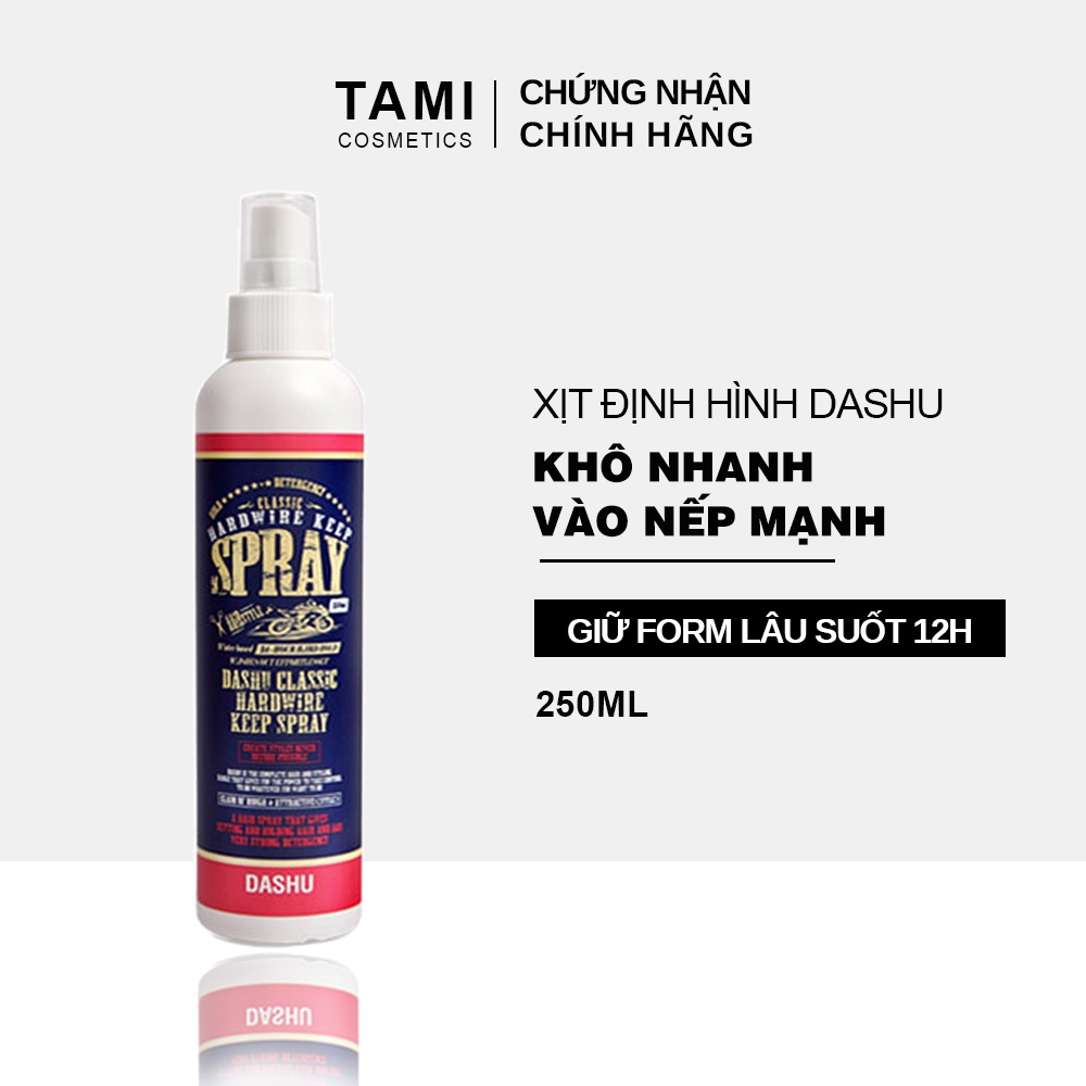 Chai Xịt định hình kiểu tóc Dashu Classic Hardwire Keep Hàn Quốc giữ form lâu 250ml TM-DS-XIT06