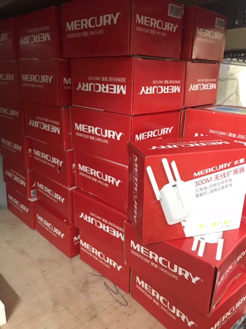 Bộ Kích Sóng Wifi Mercury Repeater MW310RE 3 Râu