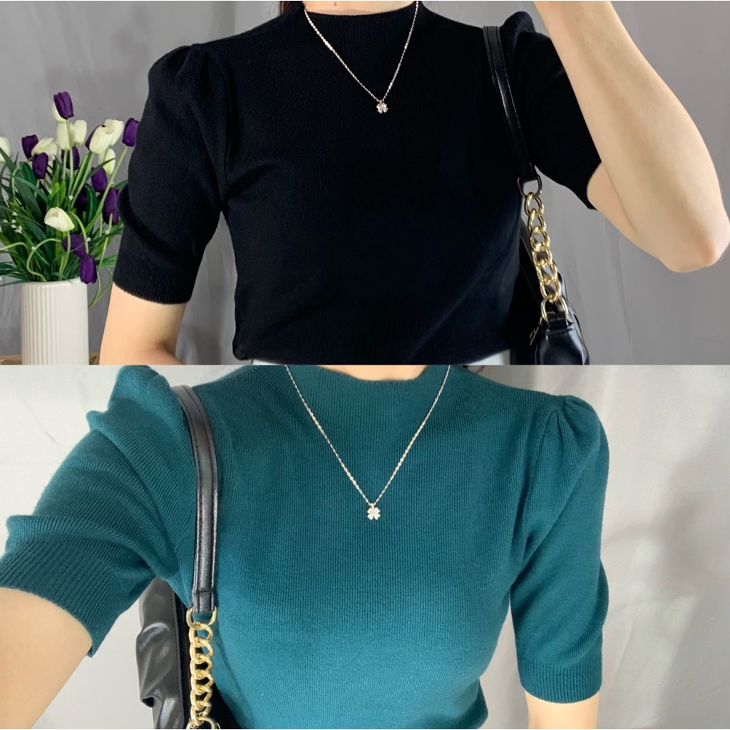 Áo Len Basic UNIZ (5 Màu), Dáng Dài, Tay Lỡ, Tay Bồng, Cổ Tròn, Trơn, Vải Len Mềm Nhẹ | BigBuy360 - bigbuy360.vn