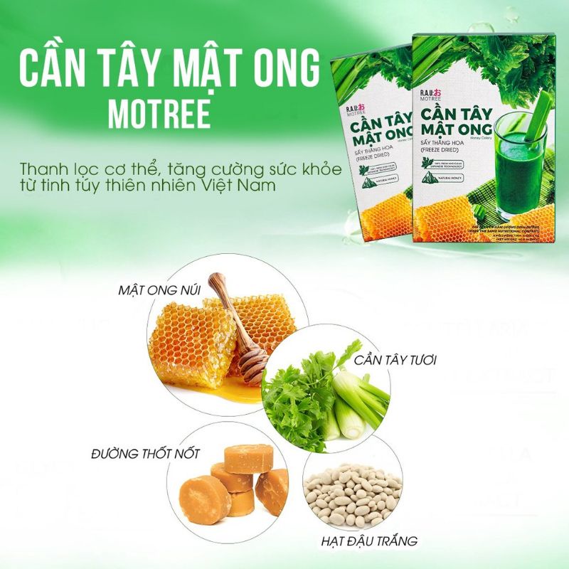 Cần Tây Mật Ong Motree Hộp 14 Gói