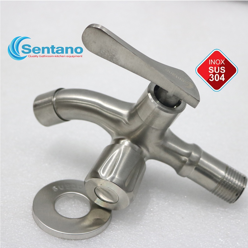 Củ sen tắm lạnh inox 304 đúc nguyên khối không gỉ thiết kế 2 đường xả