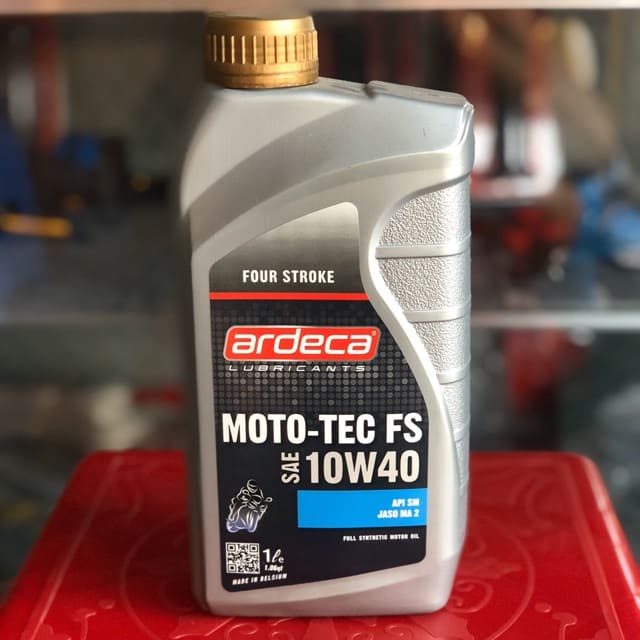 Nhớt cao cấp Ardeca MOTO TEC FS 10w40 1L được nhập khẩu 100% từ Bỉ