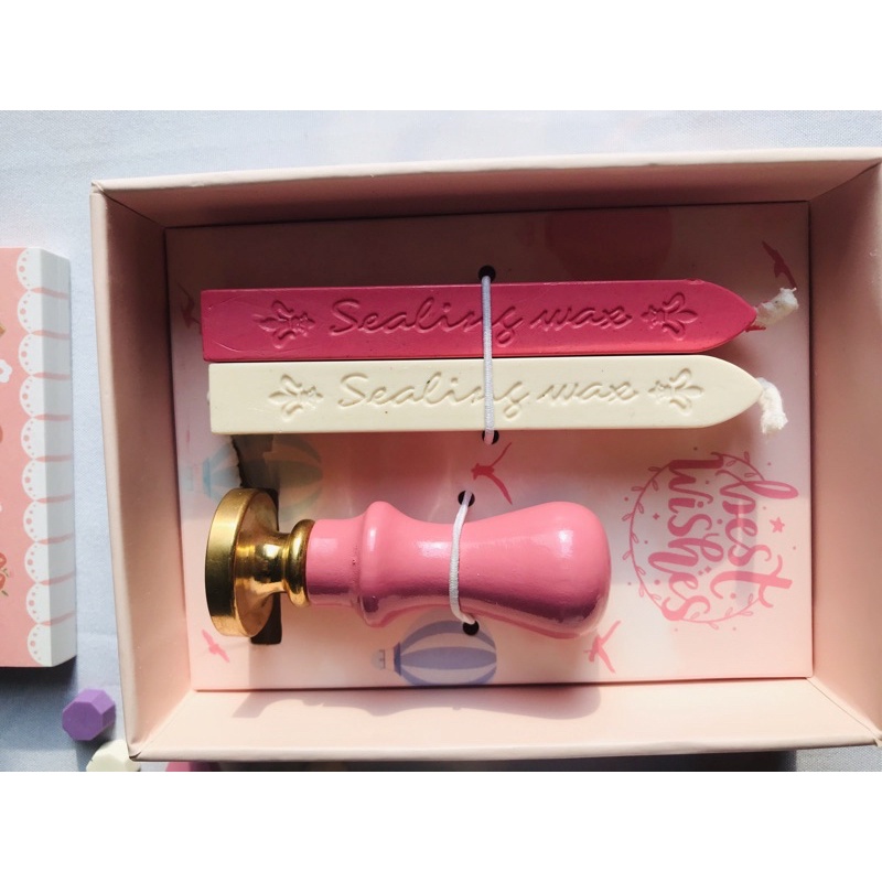 SẴN Set hộp con dấu sáp niêm phong sealing wax màu pastel trang trí thiệp handmade, bullet journal | BigBuy360 - bigbuy360.vn