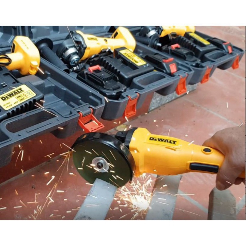 Máy mài, máy cắt dùng pin DEWALT 118V không chổi than, Lõi Đồng - Máy mài Góc