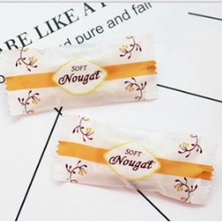 Túi đựng kẹo nougat 200 chiếc (sọc cam)