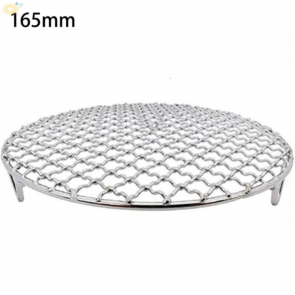 Giá lưới nướng BBQ hình tròn bằng thép không gỉ tiện lợi