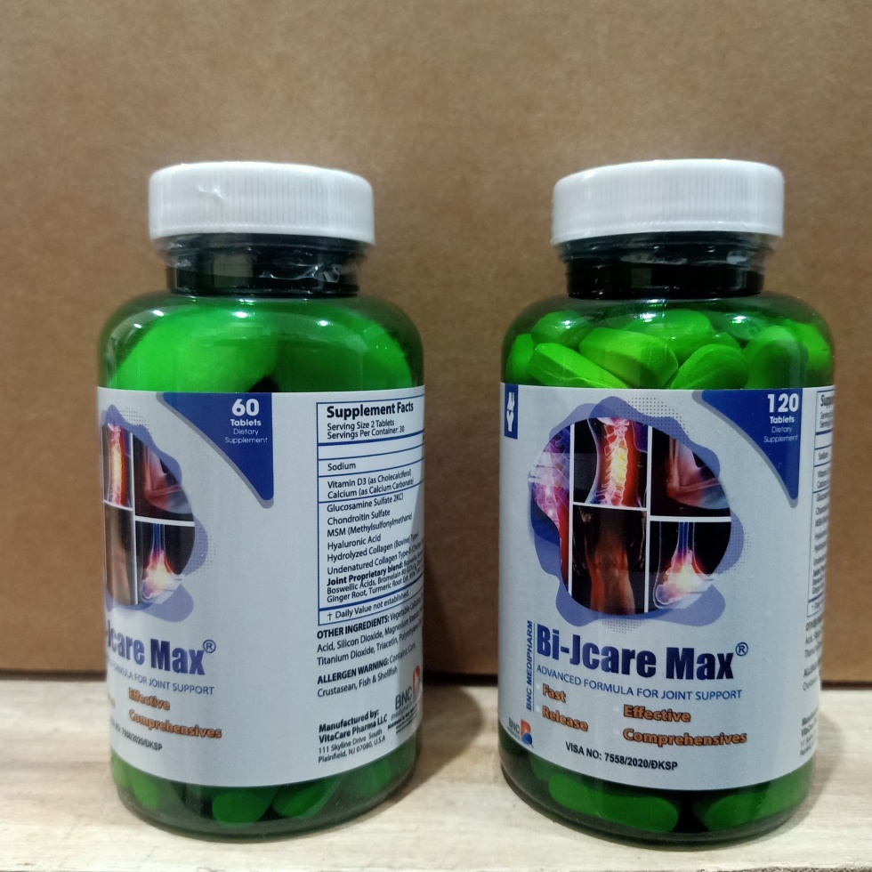[CHÍNH HÃNG] Viên uống Bi-Jcare Max - Hỗ trợ giảm nguy cơ thóa khóa khớp