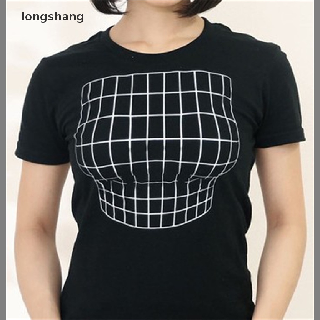 Áo thun nữ ngắn tay in hình 3D sáng tạo<br />