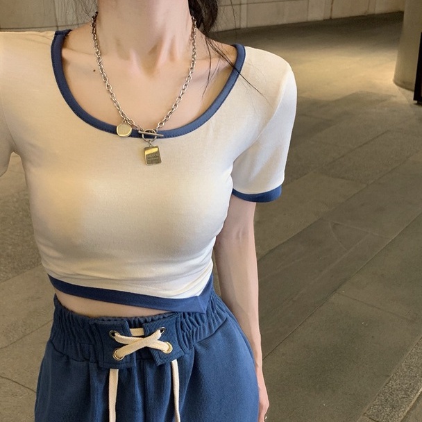 Áo Thun Ngắn Tay Ôm Dáng Gợi Cảm Dành Cho Nữ