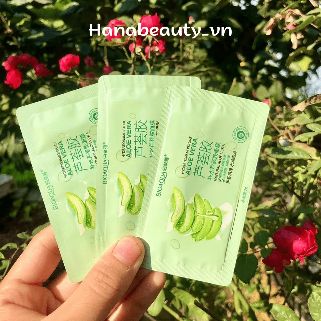 Mặt Nạ Ngủ BIOAQUA Nha Đam Chống Lão Hóa Trắng Da Giảm Vết Nhăn Nội Địa Trung