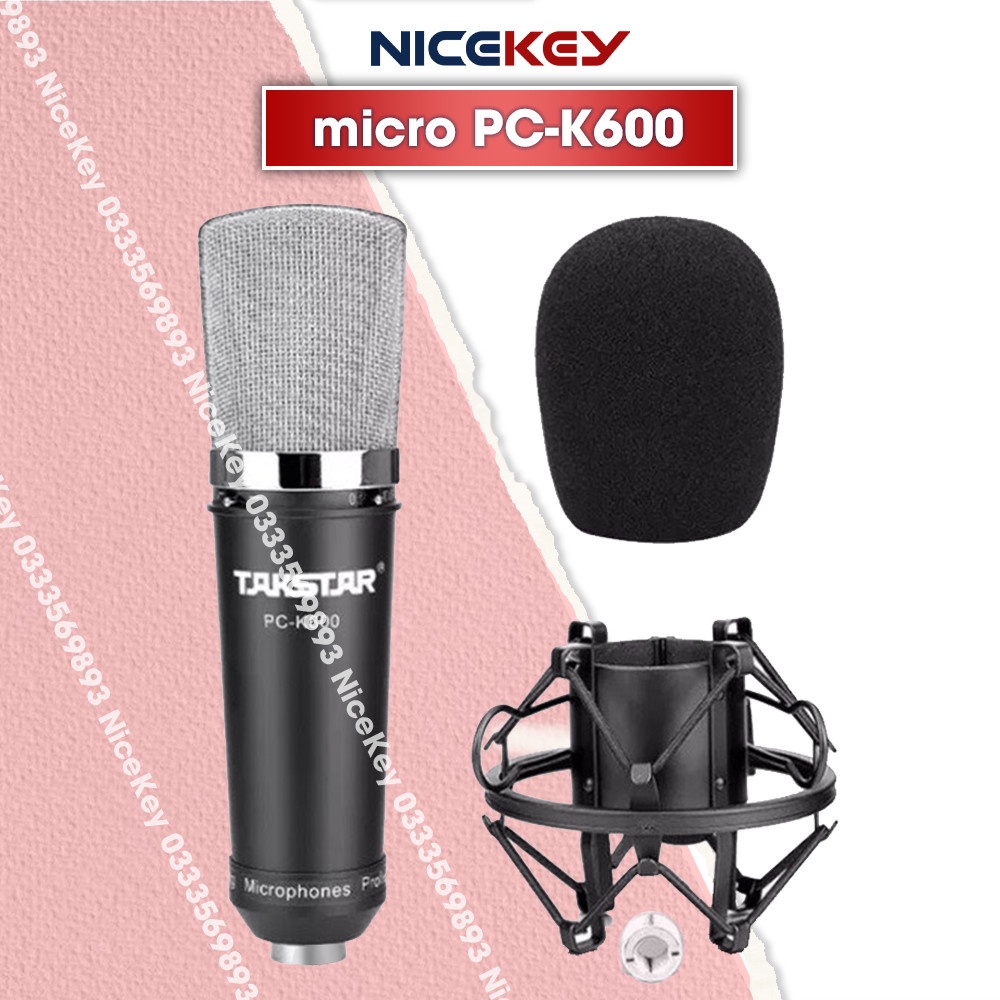 Mic Thu Âm TAKSTAR PC-K600 hát karaoke, livestream, bán hàng, BẢO HÀNH  CHÍNH HÃNG 12 THÁNG