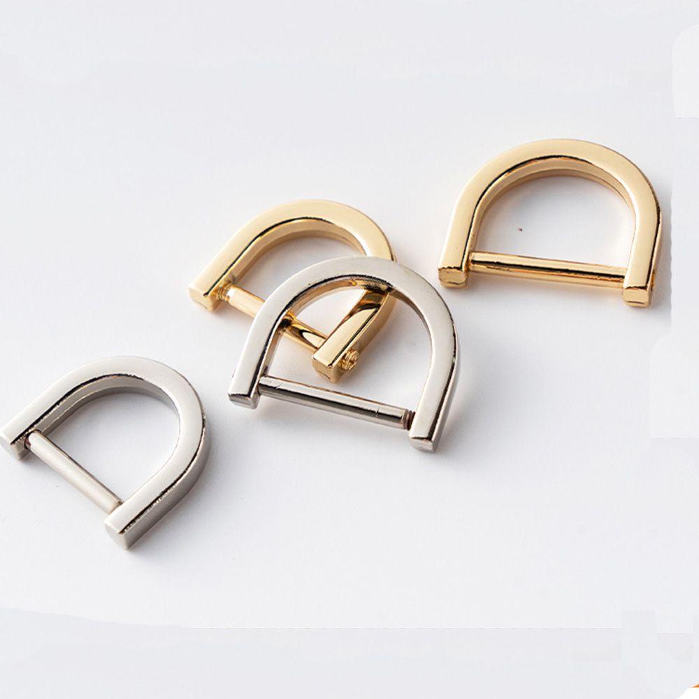 Mxgoods Kẹp Kim Loại Mở Ốc Vít Có Thể Tháo Rời Gắn Dây Đeo Túi Xách / Ví Da Thủ Công DIY