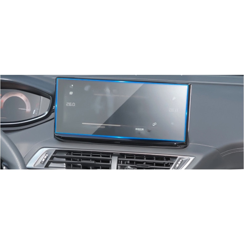Kính cường lực màn hình 10inch Peugeot 3008 và 5008 model 2021,miếng dán chống xước màn hình peugeot new
