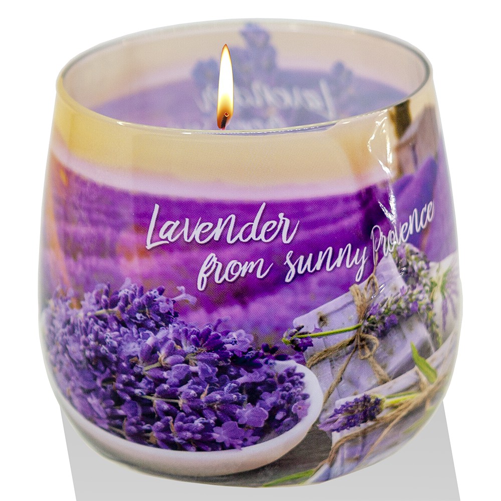 Ly nến thơm tinh dầu Bartek Lavender Fields 100g QT04968 - cánh đồng oải hương, nến xông phòng (giao mẫu ngẫu nhiên)