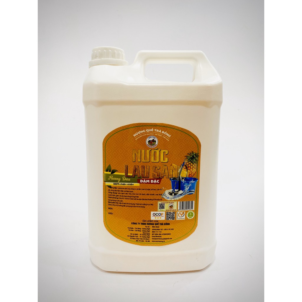 Lau Sàn Dứa Đậm Đặc Can 5 Lít - Hương Quế Trà Bồng