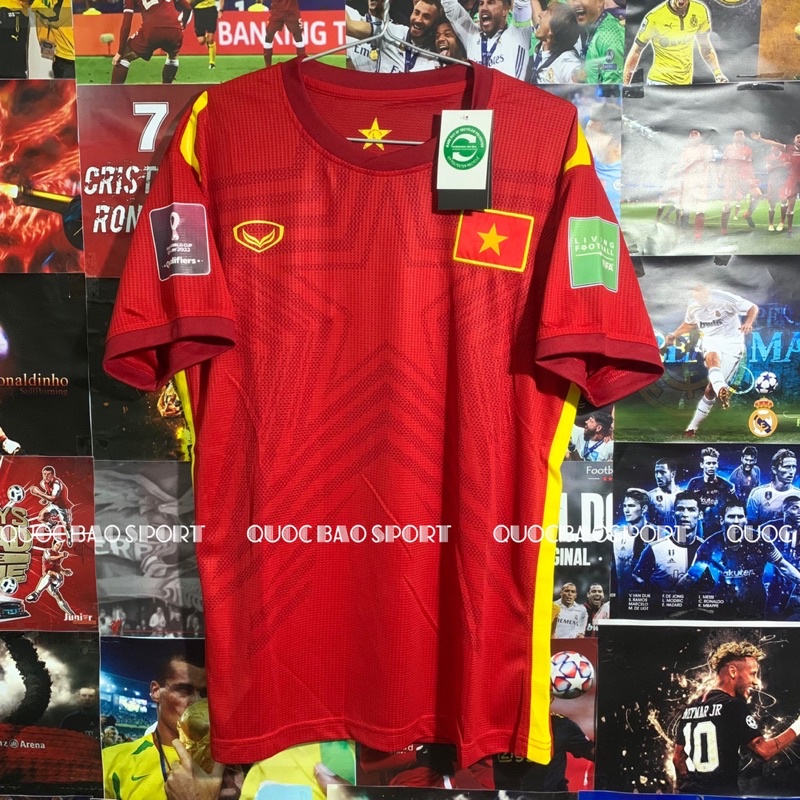 VIỆT NAM đỏ mùa giải mới 2021- Bộ áo bóng đá bản Fan vải Thái cao cấp