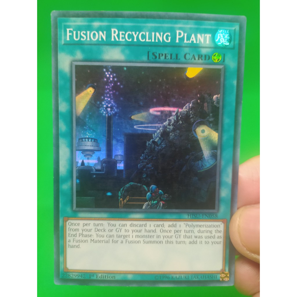 Thẻ Bài Yugioh | Fusion Recycling Plant - HISU-EN058 - Super Rare 1st Edition