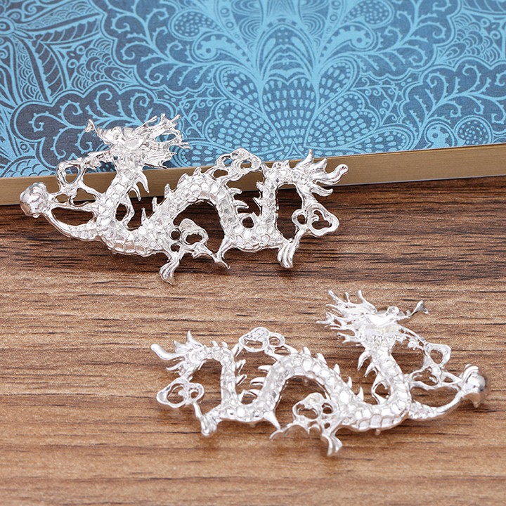 1 cặp rồng đúc 58*30mm nguyên liệu làm trâm làm trang sức cổ trang