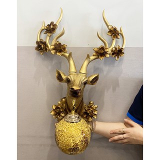 Đèn tường trang trí đầu nai tuyệt đẹp