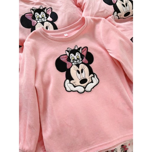 Bộ nỉ hồng dư xịn bé gái 92-140