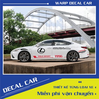 Tem xe Lexus es phong cách thể thao - decal lexus - tem xe ô tô giá rẻ
