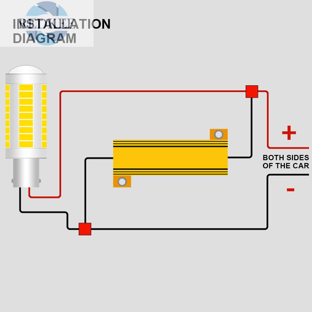 Set 2 điện trở 25w 6ohm chuyên dụng cho đèn xi nhan xe hơi