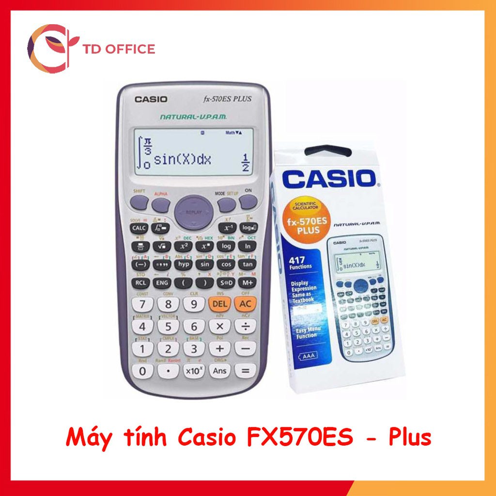 ( lỗi 1 đổi 1)[Có sẵn] [Hàng Thái Lan] Máy tính học sinh Casio FX 570ES PLus - Máy tính Casio học sinh Cầm Tay