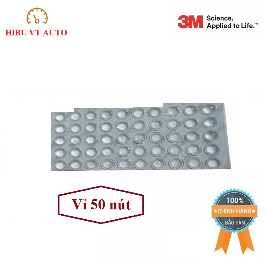 Vỉ 50 nút đệm cao su 3M SJ5302 nút Vòm dùng làm chân đế các thiết bị nhỏ trong ngồi nhà của bạn