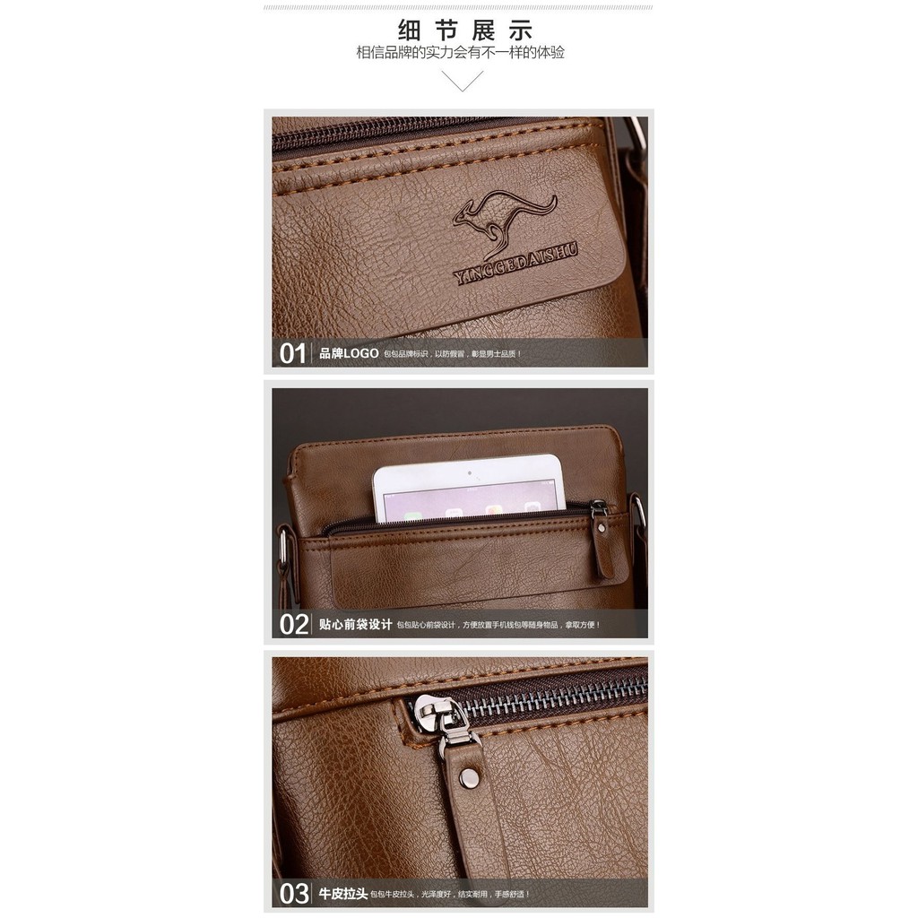 🌍Túi xách chất liệu da cao cấp thời trang công sở cho nam | BigBuy360 - bigbuy360.vn