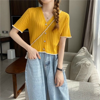 áo croptop len tăm