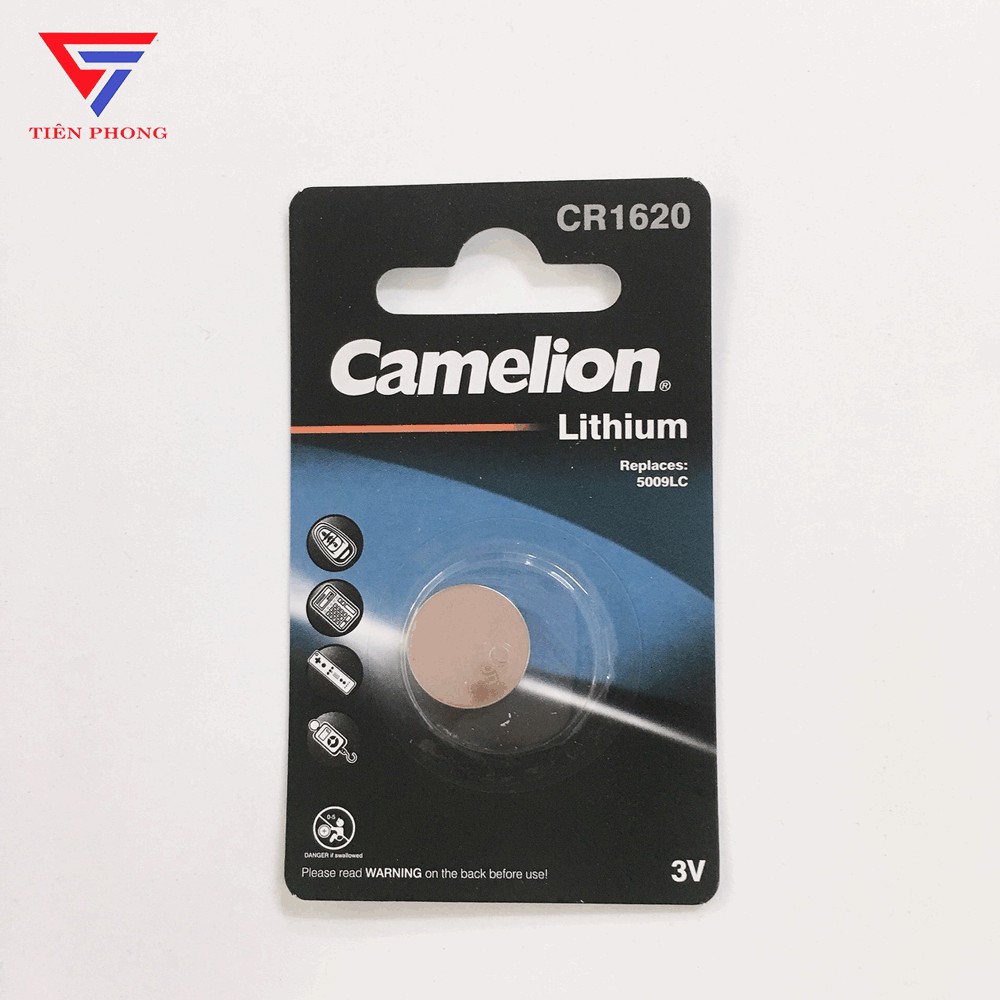 Pin CR1620 Camelion Chính hãng thay chìa khóa Ôtô xe máy - Vỉ 1 viên