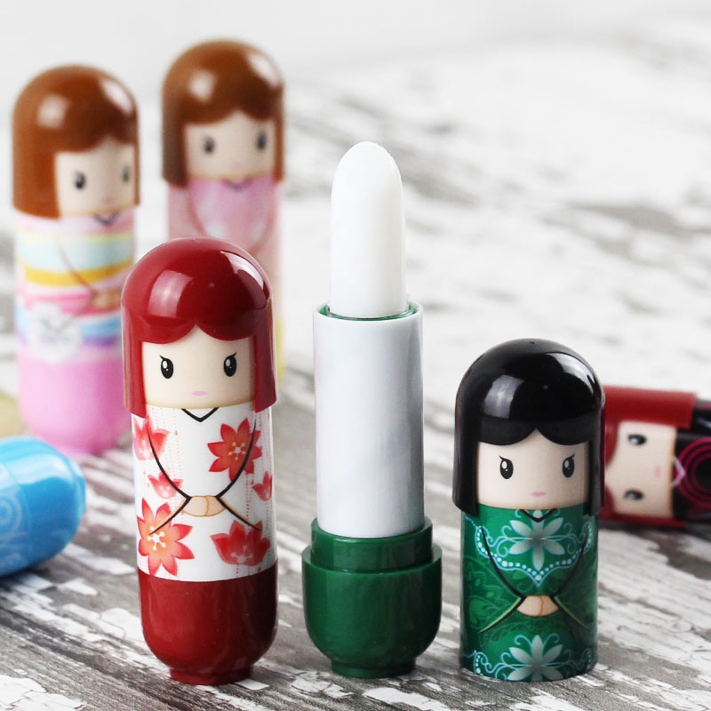 Son Môi Hengfang Dưỡng Ẩm Chống Nứt Nẻ Thiết Kế Hình Búp Bê Mặc Kimono Dễ Thương | BigBuy360 - bigbuy360.vn