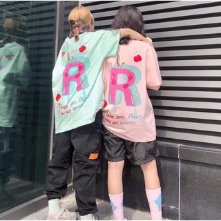 ÁO THỤNG Tay lỡ Unisex ( in chữ R )