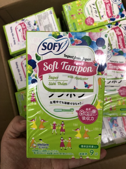 Băng vệ sinh Tampon Sofy sản xuất Nhật Bản (9 miếng)