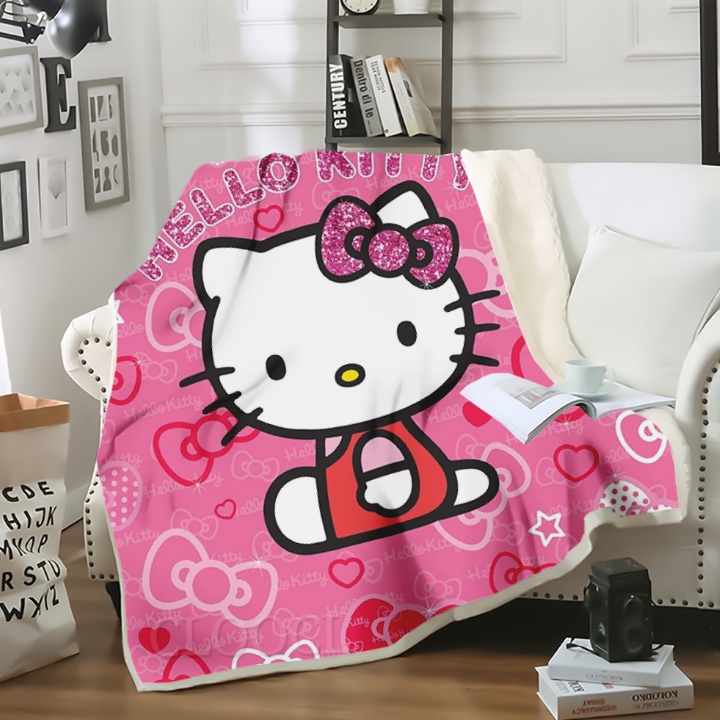 Ga Trải Giường/Sofa Họa Tiết Hello Kitty Dễ Thương Cho Nam Và Nữ