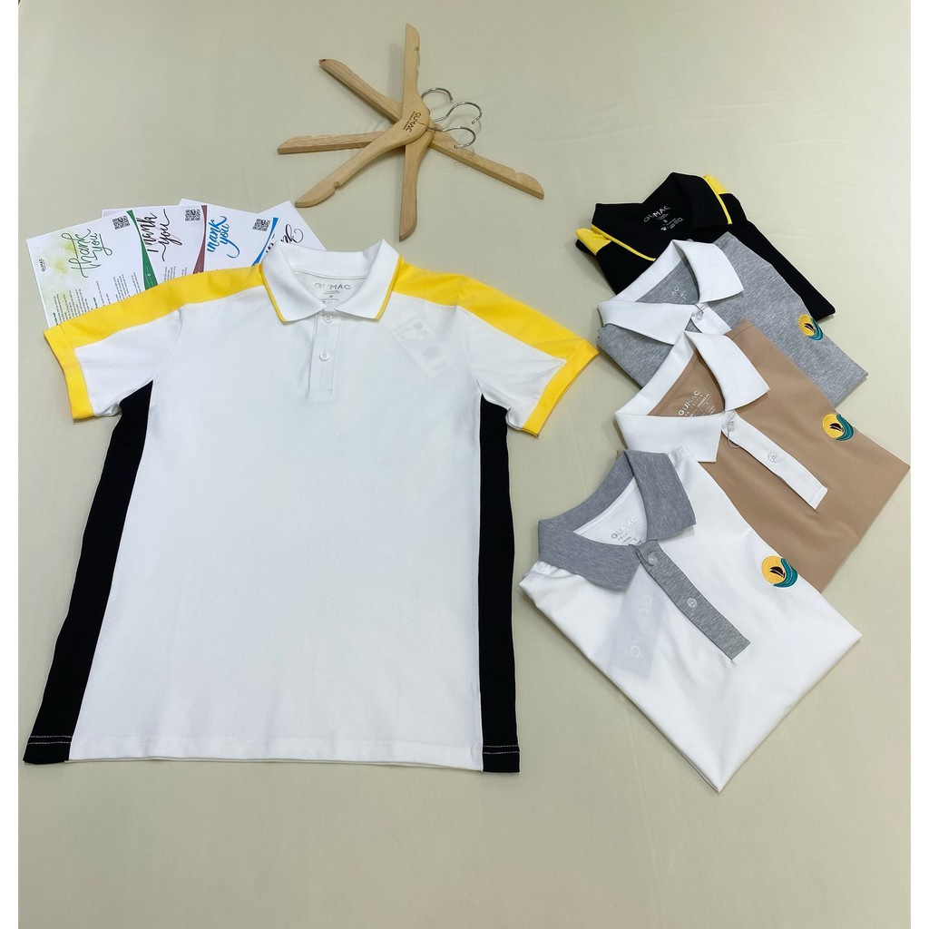 [Mã WABRGUM giảm 10% tối đa 30K đơn 99K] Áo thun nam polo phối màu GUMAC ATNB609