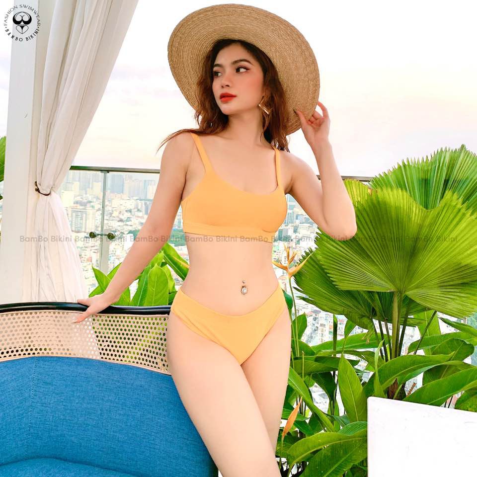 BIKINI 2 MẢNH DÂY TRƠN THUN GÂN (BAMBO BIKINI) | BigBuy360 - bigbuy360.vn